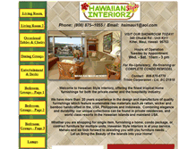 Tablet Screenshot of hawaiianinteriorz.com